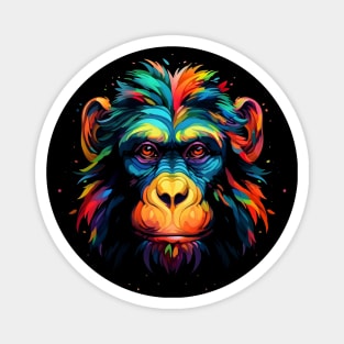 Neon Chimp #3 Magnet